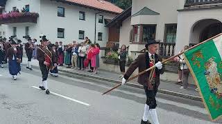 Bezirksmusikfest in Völs mit Derfilierung und Festumzug in Völs 10072022 [upl. by Anilemrac]