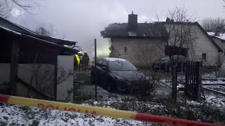 DHL Flugzeug stürzt in Litauen ab [upl. by Knepper]