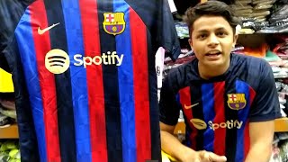 2223 BARCA HOME KIT  LATEST FOOTBALL KIT  SPORTS PLAZA [upl. by Nosimaj]