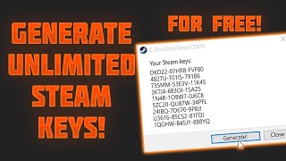 HOW TO GENERATE STEAM KEYS FOR FREE 2022 NO SURVEYS [upl. by Blasien]