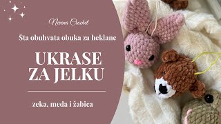 Šta sadrži obuka za heklanje plišanih ukrasa za jelku [upl. by Lledal]