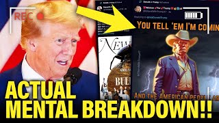 Trump has ACTUAL PSYCHOTIC BREAKDOWN This Morning [upl. by Yedsnil423]