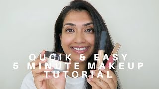 Quick amp Easy 5 Minute Makeup Tutorial  Vithya Hair and Makeup [upl. by Vins]