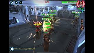 SWGOH TW Jawa Chief Nebit Omicron vs Geonosian Poggle Omicron [upl. by Imac957]