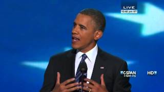 President Obama Acceptance Speech at 2012 Democratic National Convention CSPAN  Full Speech [upl. by Chauncey]