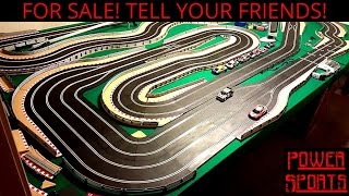 Massive 80ft Slot Car Racing Layout  Scalextric Digital Platinum [upl. by Wakefield]