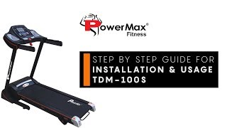 Powermax Fitness TDM100S  Treadmill with Jumping Wheels and Auto Lubrication [upl. by Madea]