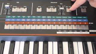 Roland JX 3P Sequencer Bedienung [upl. by Ignace237]