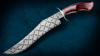 I Built The Most Beautiful Recurve Knife Full Build [upl. by Ahsenav]