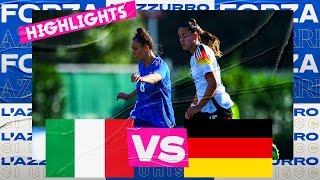 Highlights ItaliaGermania 22  Under 23 femminile  Amichevole [upl. by Tikna]