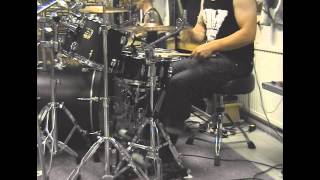 Patrik Fält  Dark Funeral  Vobiscum Satanas drum cover [upl. by Hendel606]