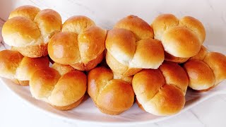 How To Make Soft Honey Bread Rolls  Cloverleaf Shape Rolls [upl. by Lekym]