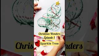 Sparkle Tree  Simple Activity for Pre Primary kids jinglebells christmas jinglealltheway art [upl. by Iak]