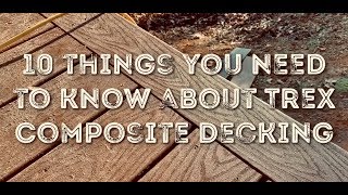 How to install Trex composite decking [upl. by Alaecim]