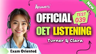 OET LISTENING TEST 18102024 oet oetexam oetnursing oetlisteningtest [upl. by Dorreg]