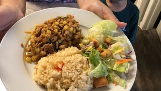 Receta de carne molida de pavo cocinada por mi hija 😋♥️ carnemolida usa cocinando [upl. by Erot]