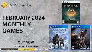 PS PLUS FREE GAMES FEBRUARY 2024 DOWNLOAD NOW [upl. by Metts9]