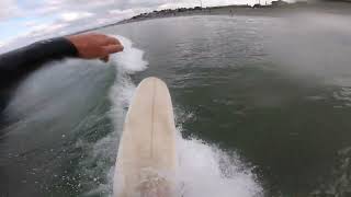 Quick Summer Session  Longboard Surfing POV [upl. by Ahsein508]