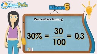 Prozentrechnung verstehen  Klasse 6 ★ Wissen [upl. by Annais737]