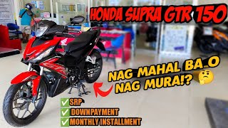 Honda Supra GTR 150 2022 Update Review Srp Downpayment Monthly Installment [upl. by Bank]