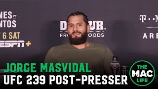 UFC 239 PostFight Press Conference Jorge Masvidal talks record fast KO over Ben Askren [upl. by Audrie]