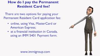 How do I pay the Permanent Resident Card fee [upl. by Ycniuq]