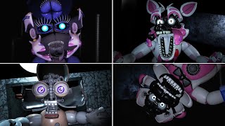 FNAF Free Roaming SL  All Jumpscares amp Animatronics [upl. by Sternick31]