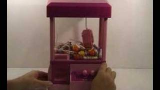 LARGE PINK CANDY GRABBER GADGET SWEET ARCADE MACHINE [upl. by Nylannej904]