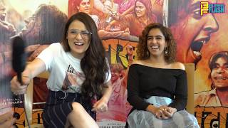 Radhika Madan amp Sanya Malhotra  Exclusive Interview  Pataakha Movie 2018 [upl. by Fanchet]