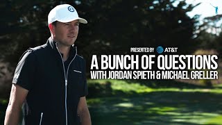 A Bunch of Questions Jordan Spieth and Michael Greller [upl. by Pish]