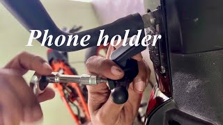 Bobo BM4 pro Mobile Holder Installation on a scooter [upl. by Niad]