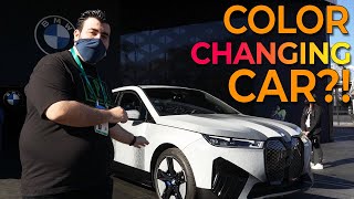 The BMW iX Flow Really Changes Color  CES Reveal 2022 [upl. by Rois]