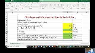 Video 19 calculo hipoclorito de calcio [upl. by Salvatore]