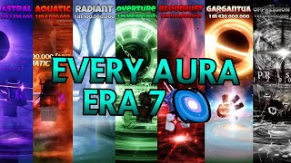 Sols RNG 🎲┃EVERY New Aura 🍀  ERA 7 [upl. by Stryker]