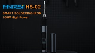 A super cool smart soldering iron！FNIRSI HS02 920V 096 HD soldering fnirsi tools [upl. by Anaujit]