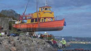 Brixham Belle and Clipper Winter LiftOut 20102016 [upl. by Petromilli]