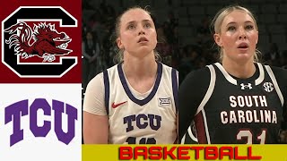 3 SOUTH CAROLINA vs 9 TCU Basketball Game Full Highlights 2024 [upl. by Lebna227]