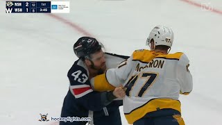 Michael McCarron vs Tom Wilson Dec 30 2023 [upl. by Tesil]