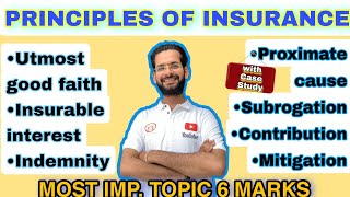 Principles of Insurance  Insurance Principles  Class 11 Business studies chapter 4 [upl. by Aramas]