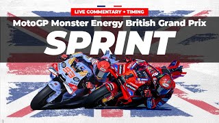 LIVE MotoGP British GP Silverstone Circuit Sprint Race Commentary  Timing [upl. by Polash530]