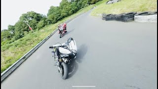 Ohvale 190 chasing Honda Crf150r at Traq [upl. by Kermie589]