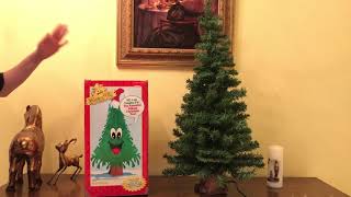 Gemmy Animated Douglas Fir The Talking Christmas Tree 3Ft VERY RARE [upl. by Ila773]