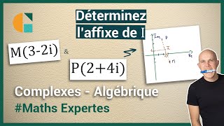 Trouver lAFFIXE du milieu entre 2 POINTS  exercice corrigé  Maths Expertes Terminale [upl. by Aicekat]