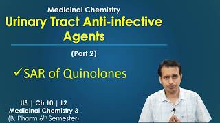 Quinolone Medicinal Chemistry SAR of Quinolones  Urinary Tract Antiinfective Agents [upl. by Ehcram414]