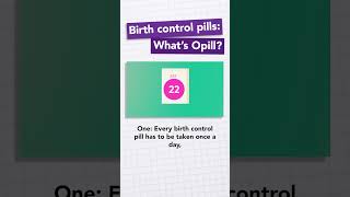 Birth Control Without a Prescription Meet Opill [upl. by Hinman80]