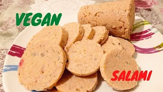 VEGAN σαλάμι  VEGAN salami [upl. by Sokairyk]