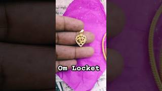 Om locket with chain goldjewellery gold jewelry [upl. by Rombert]