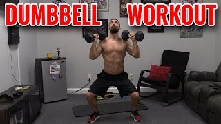 Home Workout With Dumbbells 13 Exercises with 30 lbs [upl. by Ronald56]