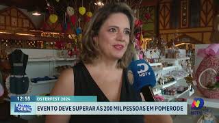 Osterfest 2024 Evento em Pomerode deve superar 200 mil pessoas [upl. by Yerrot]