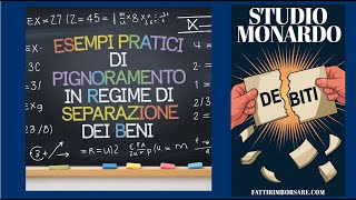 FattiRimborsarecom  Esempi Pratici Di Pignoramento In Regime Di Separazione Dei Beni [upl. by Felipa]